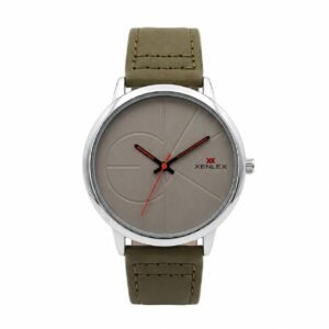 XENLEX – Green Dial Leather Strap Watch For Men