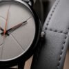 XENLEX – Grey Dial Leather Strap Watch For Men | WB-14