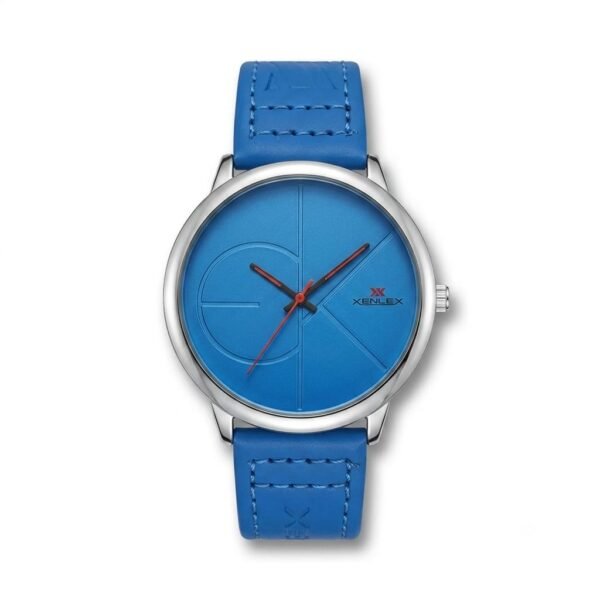 XENLEX – Sky Blue Dial Leather Strap Watch For Girls | WB-13