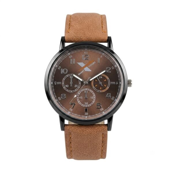 WhatsApp Image 2026-07-28 at 2.39.59 PM (1) Smart Future – Brown Leather Strap Watch For Men | WB-10