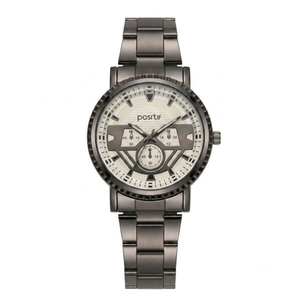 WhatsApp Image 2026-07-30 at 2.07.22 PM (1) Positif Chronograph – Black Chain White Dial Watch For Men | WB-03
