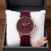WhatsApp Image 2026-08-04 at 4.20.47 PM (4) Crystal Time Luxe - Maroon Dial Rose Gold Ladies Watch