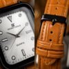 WhatsApp Image 2026-08-04 at 4.28.13 PM (2) Decent Choice Silver Noir - Square Dial Brown Leather Watch For Men