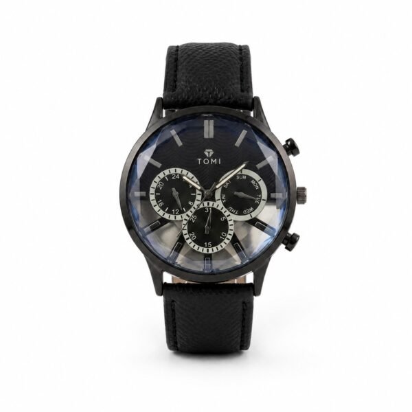 WhatsApp Image 2026-08-04 at 4.31.47 PM (3) TOMI Diamond Cut - Premium Chronograph Leather Watch For Men | TM-08