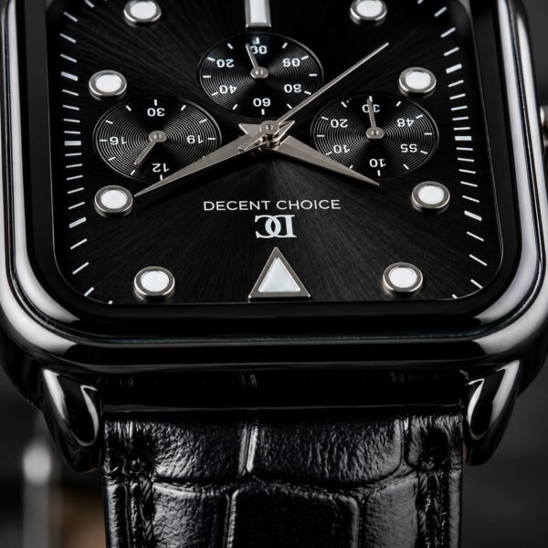 WhatsApp Image 2026-08-04 at 4.46.28 PM (2) Decent Choice Noir - Black Square Dial Leather Strap Watch For Men | DC-02